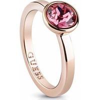 guess rose gold plated miami pink ring ubr83019 54