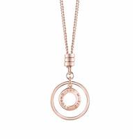 Guess Rose Gold Plated Around the World Necklace UBN61012