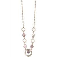 guess ladies crystal disc necklace ubn61048