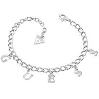 Guess Ladies Silver Logo Bracelet UBB61080-L