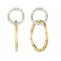 Guess E-Motions Two Colour Circles Earrings UBE83117