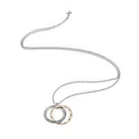 Guess E-Motions Two Colour Large Circles Necklace UBN83101