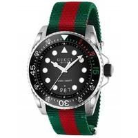 Gucci Mens Dive Strap Watch YA136209