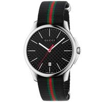 gucci mens timeless slim strap watch ya126321