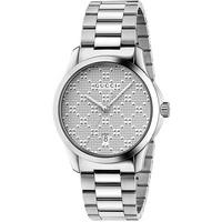 gucci ladies g timeless stainless steel bracelet watch ya126459