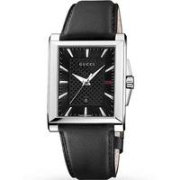 Gucci Mens G-Timeless Black Strap Watch YA138404