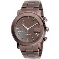 gucci mens g chrono bracelet watch ya101341