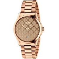 Gucci Ladies Rose Gold Plated G Timeless 38mm Watch YA126482