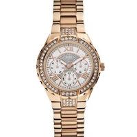 Guess Ladies White Dial Watch W0111L3