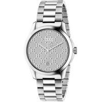 gucci ladies g timeless stainless steel bracelet watch ya126459