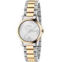 gucci ladies g timeless two colour bracelet watch ya126531