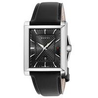 Gucci Mens G-Timeless Black Strap Watch YA138404