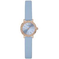 Guess Ladies Stella Blue Leather Strap Watch W0885L6