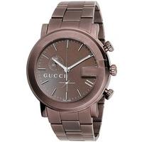 Gucci Mens Brown G-Chrono Bracelet Watch YA101341