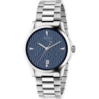 gucci ladies blue medium bracelet watch ya1264025