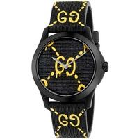 Gucci Mens GG Two Colour Rubber Strap Watch YA1264019