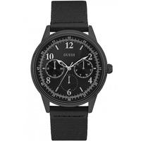 Guess Mens Aviator Black Strap Watch W0863G3