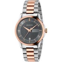 Gucci Mens G Timeless Two Colour Bracelet Watch YA126446