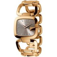 Gucci Ladies Gold Plated G Bracelet Watch YA125511