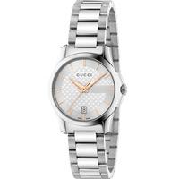 Gucci Ladies Timeless Steel Silver Watch YA126523