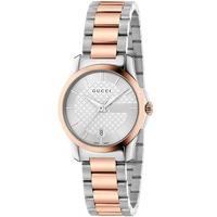 Gucci Ladies Two Colour G-Timeless Bracelet Watch YA126528