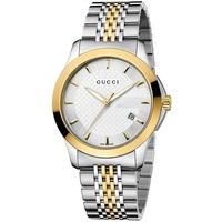 gucci mens g timeless two colour bracelet watch ya126409