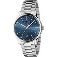 gucci mens g timeless blue bracelet watch ya126316