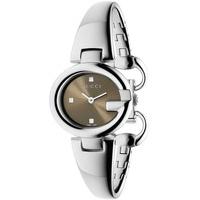 gucci ladies brown bangle watch ya134503