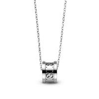 gucci icon twirl 18ct white gold 42cm necklace ybb21416900300u