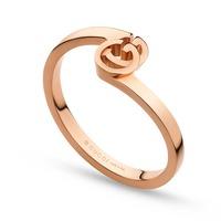 Gucci GG 18ct Rose Gold Cross Over Ring YBC457122001014