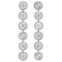 gucci silver multi coin dropper earrings ybd43348700100u