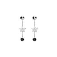 Gucci Trademark Black Spinel Drop Earrings YBD43459800100U