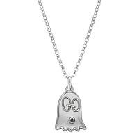Gucci Silver Ghost Pendant Necklace YBB45527600100U