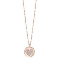 Guess Ladies Heart Devotion Rose Gold Plated Crystal Pendant UBN82052