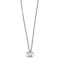 Gucci Silver Britt Logo Necklace YBB19048400100U