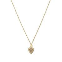 Gucci Ladies 18ct Diamantissima 42cm Heart Necklace YBB39019300100U