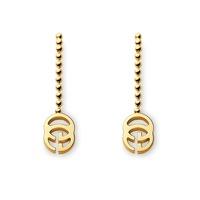 Gucci Running G 18ct Gold Logo Drop Earrings YBD35631100100U