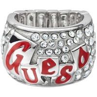 Guess Ladies Red Branded Logo Ring UBR71203-S