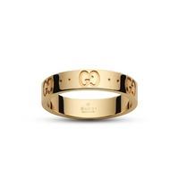 gucci icon twirl 18ct logo band ring ybc073230001013