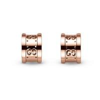 Gucci Icon Twirl 18ct Rose Gold Half Circle Earrings YBD22372900100U