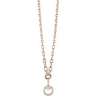 Gucci 18ct Rose Gold Horsebit Diamond Necklace YBB23458200200U