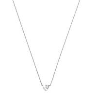 Gucci 18ct White Gold Trademark Diamond Heart Necklace YBB27276700100U