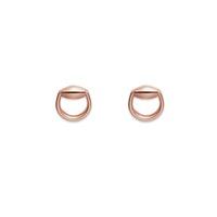 Gucci 18ct Rose Gold Horsebit Earrings YBD39102600200U