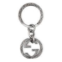 Gucci Interlocking G Silver Filigree Keyring YBF45530800100U