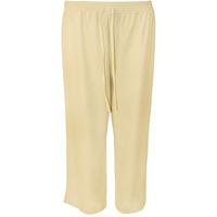 Gwenda Plain Wide Leg Trousers - Cream