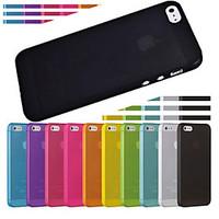 gym ultra thin translucent back case for iphone 55sassorted color