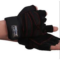 Gym exercise dumbbell weightlifting sport gloves Half Finger Gloves half gloves Leather Bracers