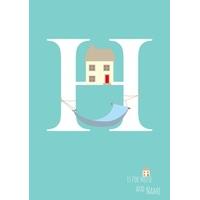 H | Alphabet Card |OM1037