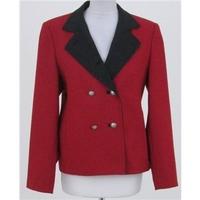 H. Moser, size 10 red & grey woollen jacket