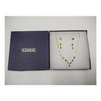 H. Samuel - Size Small - Gold Plated - Necklace & Earring Set